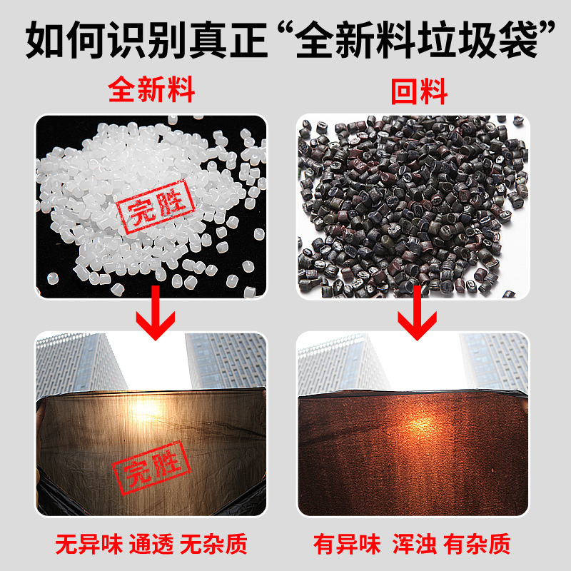 Large Garbage Bag Large Thickened Extra Large Black Hotel Property Oversized Plastic Bag Disposable Large Commercial Wholesale
