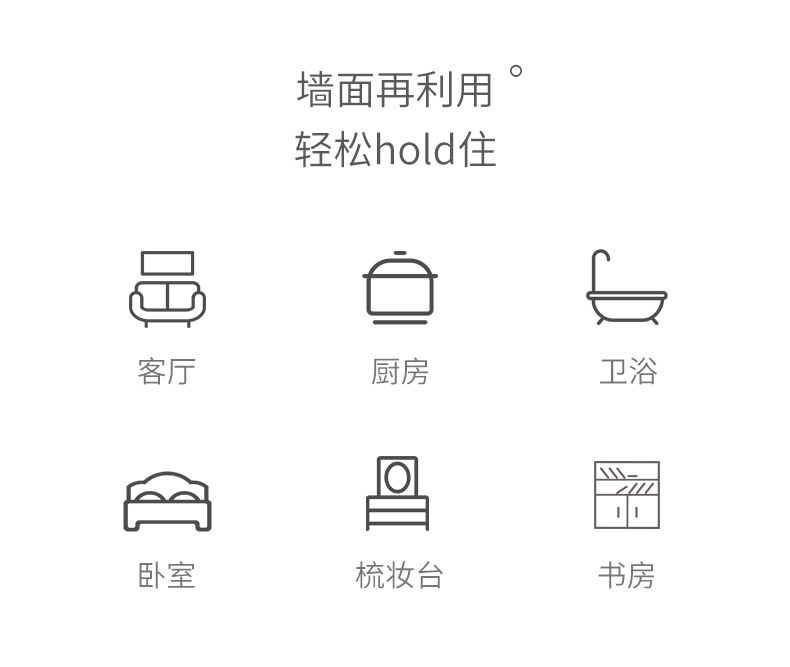 Plastic Wire-Wrap Board Bathroom Kitchen No Punching on Walls Storage Rack Living Room Bedroom Wall Storage Ledge Wall Hanging