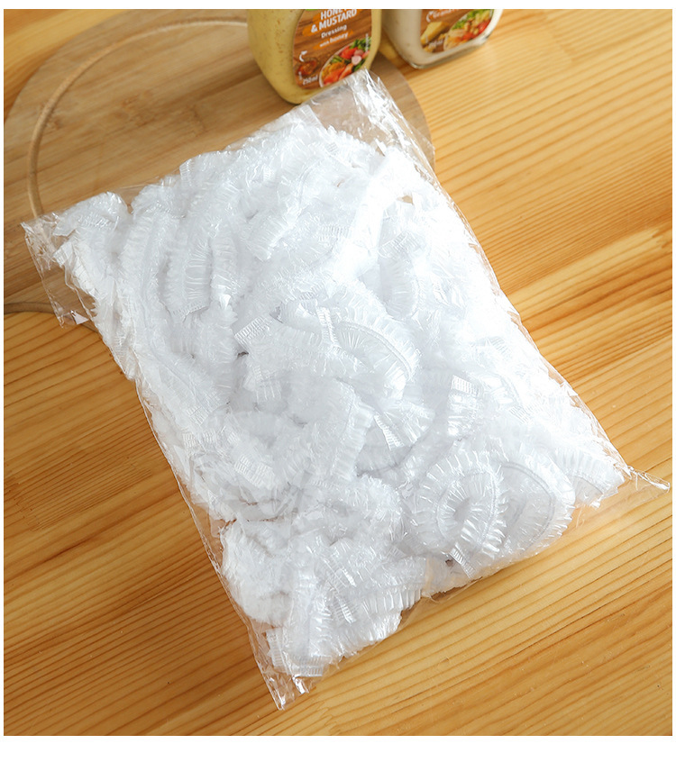 Food Grade Household Plastic Wrap Thickened Disposable Leftovers Vegetable Cover Fruit Plastic Wrap Elastic Mouth Fresh Cover