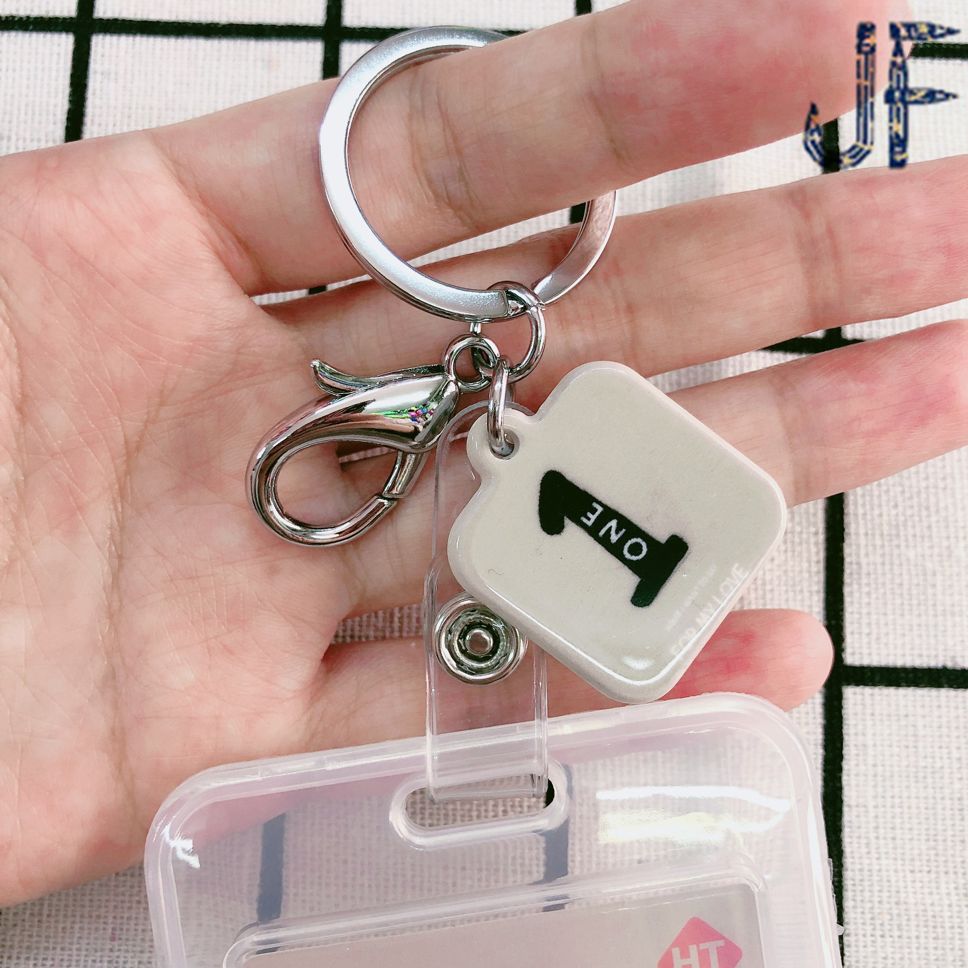Fresh Korean Style PVC Hard Card Folder Short Rope Keychain Bus Pass School Card Certificate Factory Card Name Tag Card Wholesale