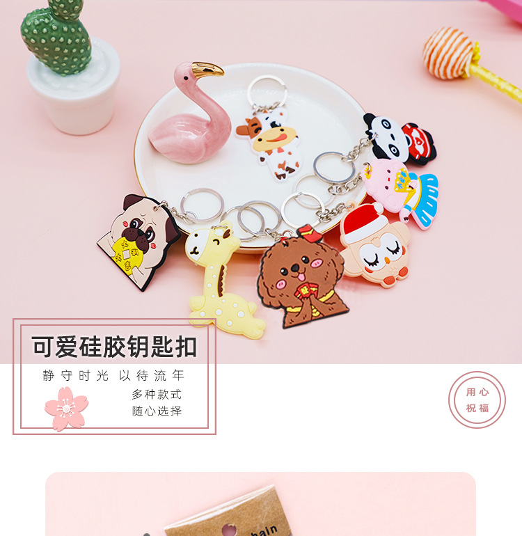 Factory Direct Supply Paper Card PVC Flexible Glue Keychain Cartoon Car Key Pendant Push Gift Wholesale plus Logo Factory Direct Supply Paper Card PVC Flexible Glue Keychain Cartoon Car Key Pendant Push Gift Wholesale plus Logo