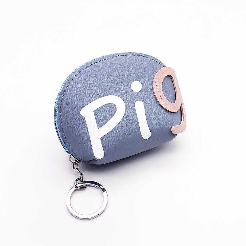 Hot style circle pig wallet coin bag card earphone bag key bag