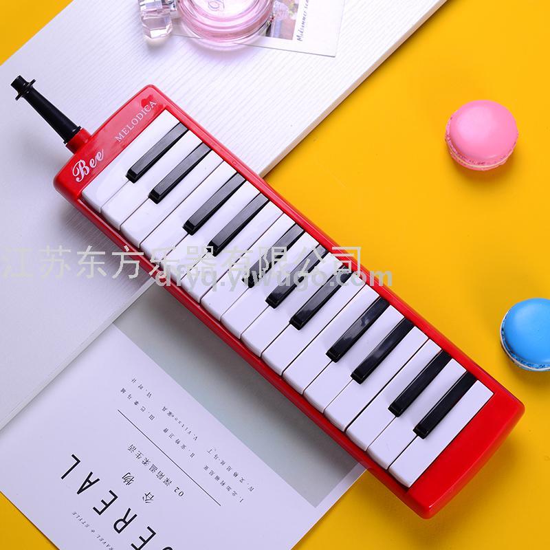 Bee Card 27 Key Hamonica ABS Packed in Plastic Box Children&#039;s Self-Taught Performance Classroom Teaching Including Long and Short Blowing Tube