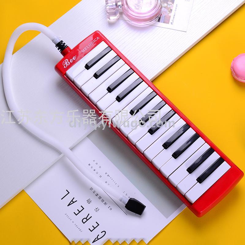 Bee Card 27 Key Hamonica ABS Packed in Plastic Box Children&#039;s Self-Taught Performance Classroom Teaching Including Long and Short Blowing Tube