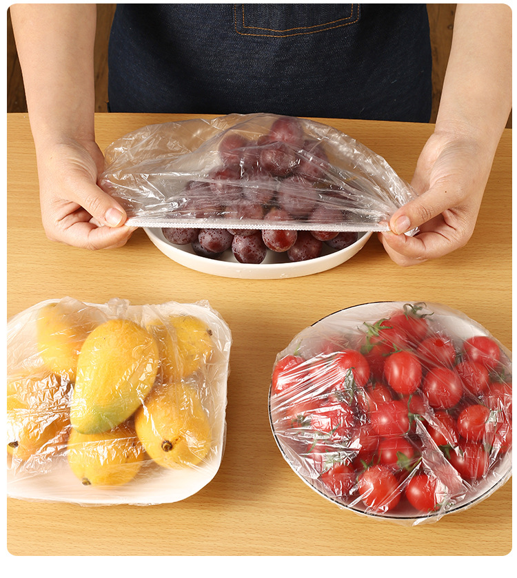 Disposable Fresh-Keeping Sets Manufacturer Refrigerator Food Anti-Odor Food Grade Plastic Wrap Cover Food Cover Rice Set Vegetable Cover