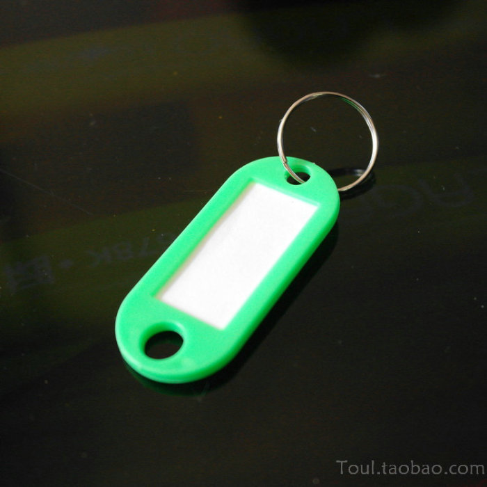 Plastic key buckle card key card classification card hotel luggage tag tag tag number card listing