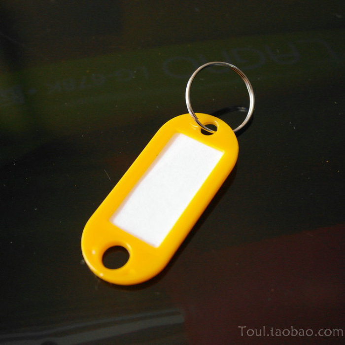 Plastic key buckle card key card classification card hotel luggage tag tag tag number card listing