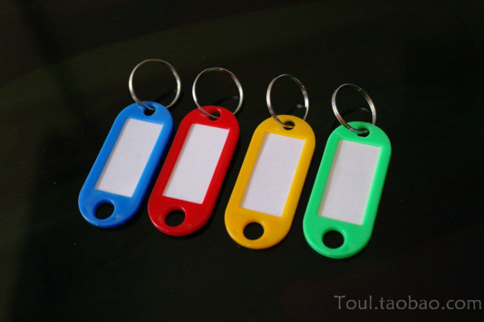 Plastic key buckle card key card classification card hotel luggage tag tag tag number card listing