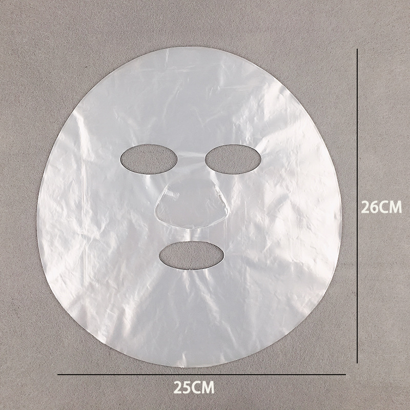 Disposable Plastic Wrap Plastic Facial Mask for Beauty Transparent Facial Mask Tissue Water Locking Ultra-Thin Grimace Beauty Salon 100 Pieces