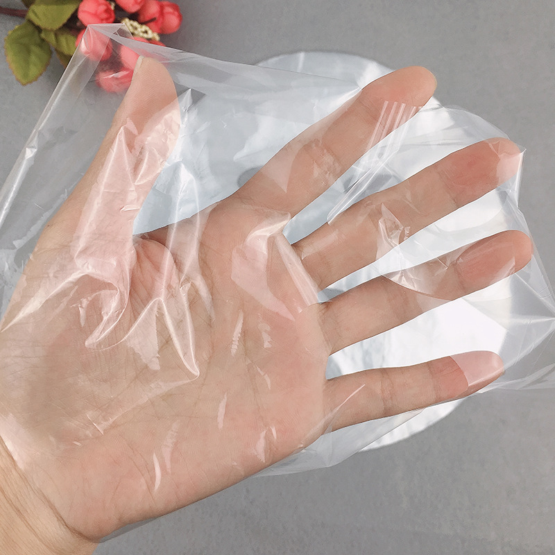 Disposable Plastic Wrap Plastic Facial Mask for Beauty Transparent Facial Mask Tissue Water Locking Ultra-Thin Grimace Beauty Salon 100 Pieces