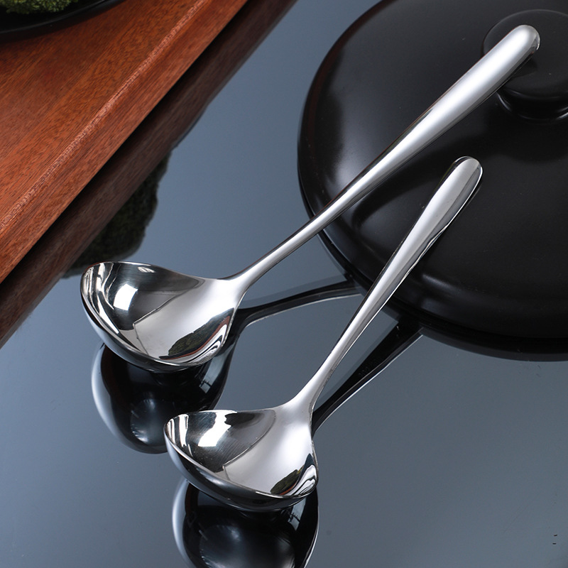 Household Thickened 304 Stainless Steel Soup Ladle Creative Deepening Hot Pot Spoon Colander Kitchen Cooking Utensils Small Soup Shell