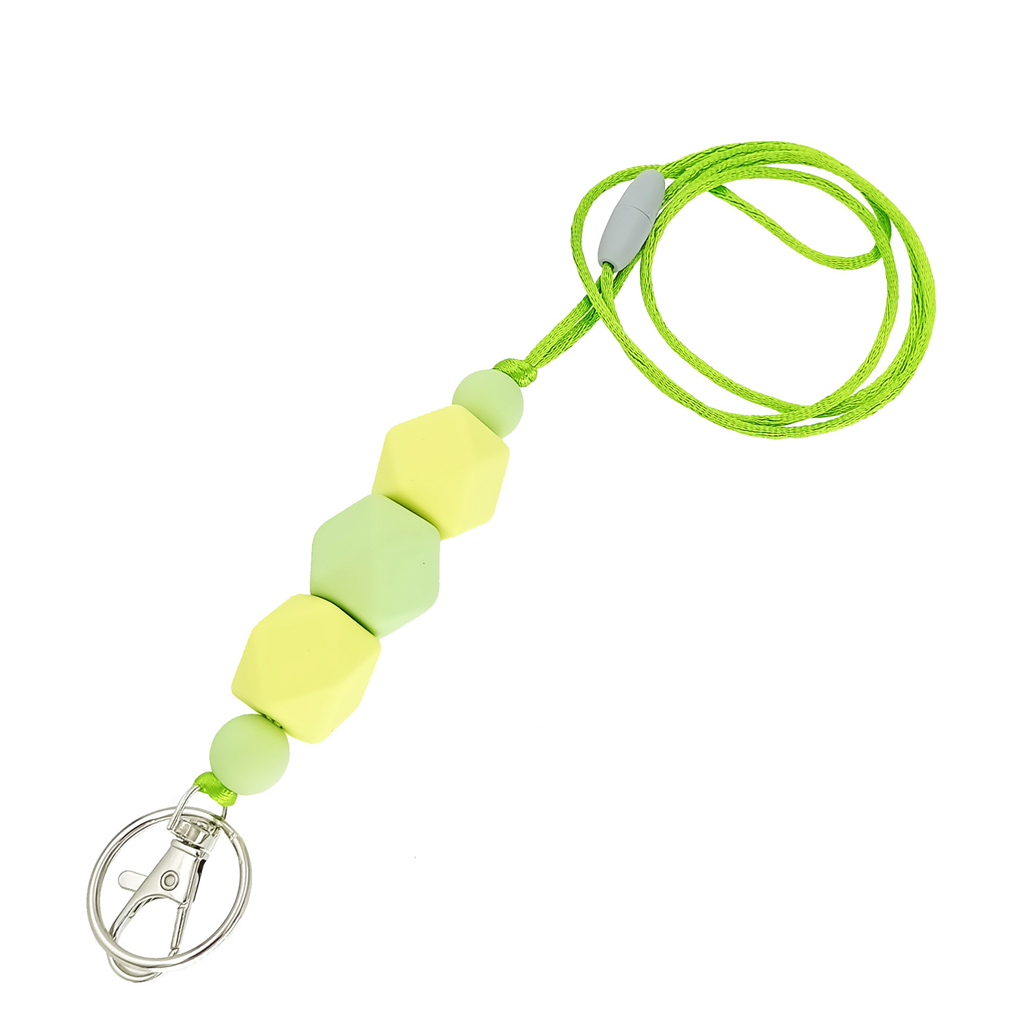 Amazon Hot Sale Lanyard Badge Clip Key Can Buckle Work Card Card Holder Long Sweater Necklace Cellphone Chain