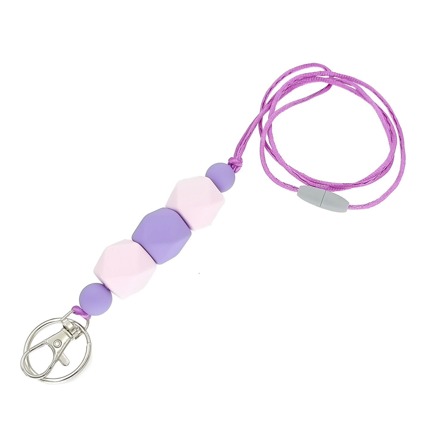 Amazon Hot Sale Lanyard Badge Clip Key Can Buckle Work Card Card Holder Long Sweater Necklace Cellphone Chain