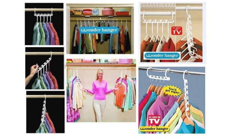 Five-hole multi-function magic clothes hook rotary Sorting Space storage wardrobe clothes hang Five-hole multi-function magic clothes hook rotary Sorting Space storage wardrobe clothes hang