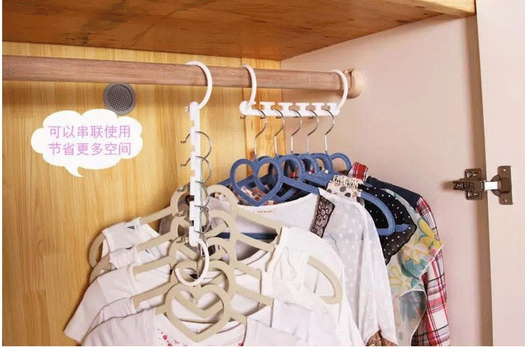 Five-hole multi-function magic clothes hook rotary Sorting Space storage wardrobe clothes hang Five-hole multi-function magic clothes hook rotary Sorting Space storage wardrobe clothes hang