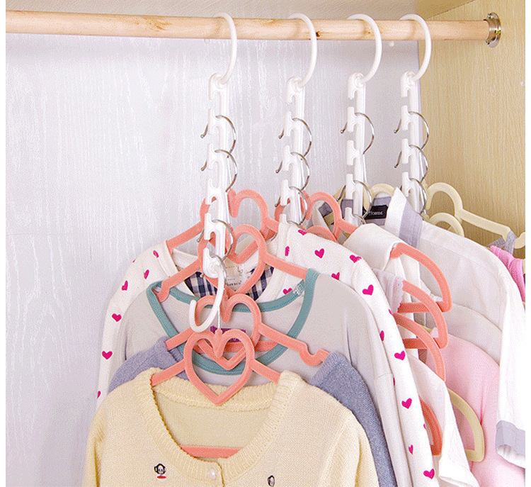 Five-hole multi-function magic clothes hook rotary Sorting Space storage wardrobe clothes hang Five-hole multi-function magic clothes hook rotary Sorting Space storage wardrobe clothes hang
