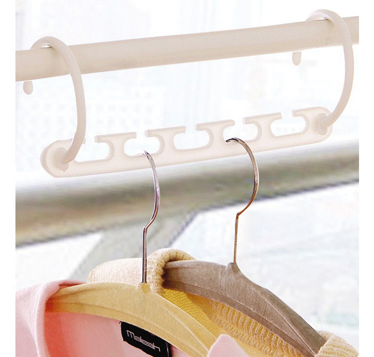 Five-hole multi-function magic clothes hook rotary Sorting Space storage wardrobe clothes hang Five-hole multi-function magic clothes hook rotary Sorting Space storage wardrobe clothes hang