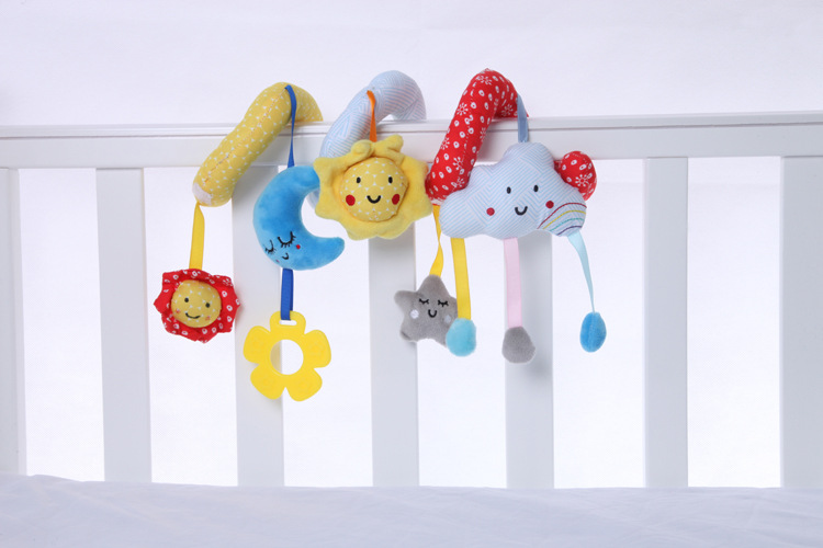 Foreign trade export toy bed bed bell to hang around the 0-1 clouds, sun belt hang a bell lathe baby educational toys