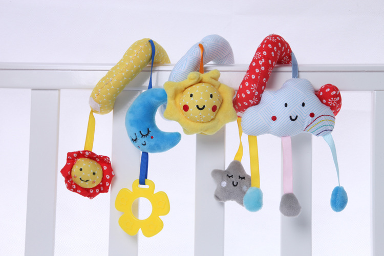 Foreign trade export toy bed bed bell to hang around the 0-1 clouds, sun belt hang a bell lathe baby educational toys