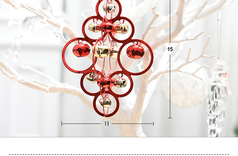 Rt-809 bells ring the tree Christmas decorations to hang the Christmas tree decorations Christmas supplies