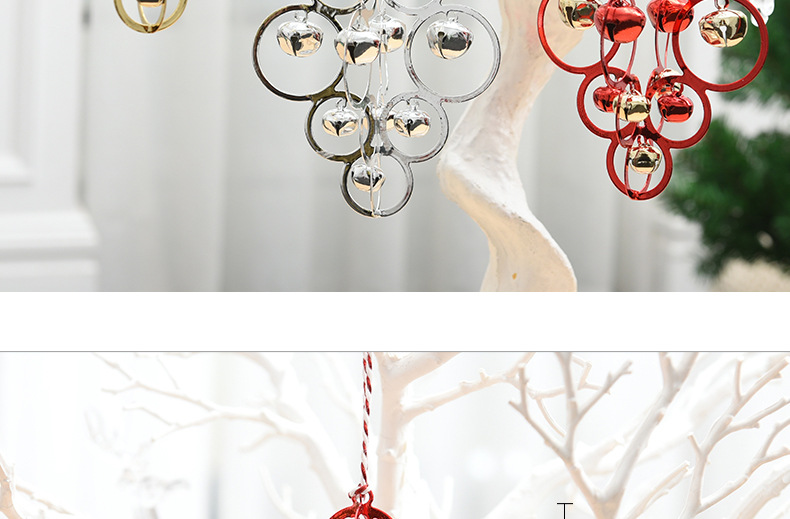 Rt-809 bells ring the tree Christmas decorations to hang the Christmas tree decorations Christmas supplies