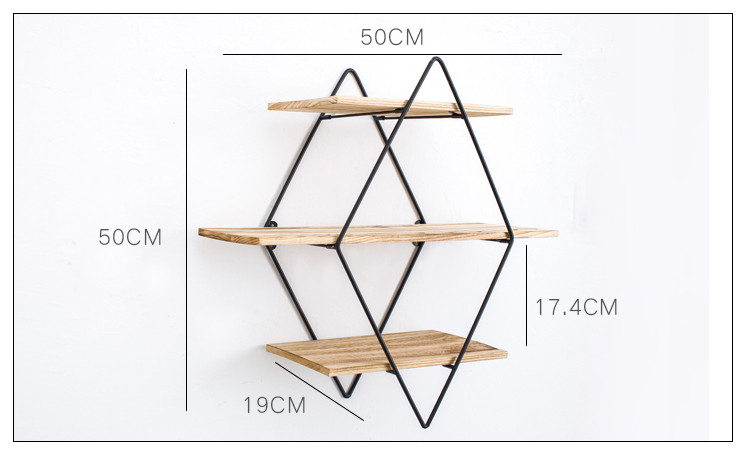 North Europe sitting room sitting-room buy thing to wear iron art wall to hang wooden wall store content to wear creative wall partition manufacturer direct sale