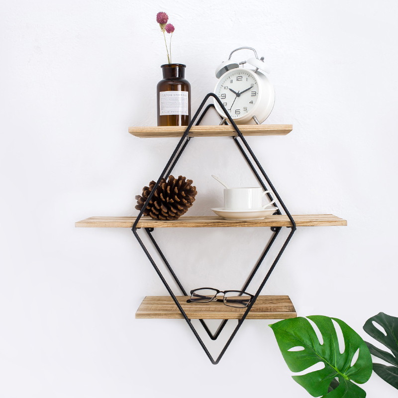 North Europe sitting room sitting-room buy thing to wear iron art wall to hang wooden wall store content to wear creative wall partition manufacturer direct sale