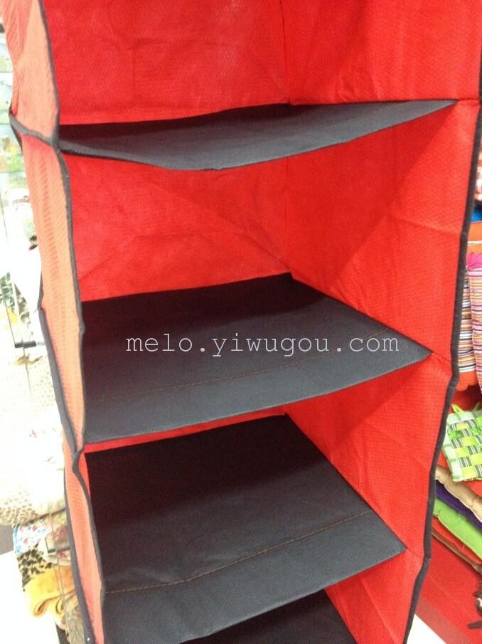 6 mesh storage bag, hang finishing non-woven cloth bag 6 mesh storage bag, hang finishing non-woven cloth bag