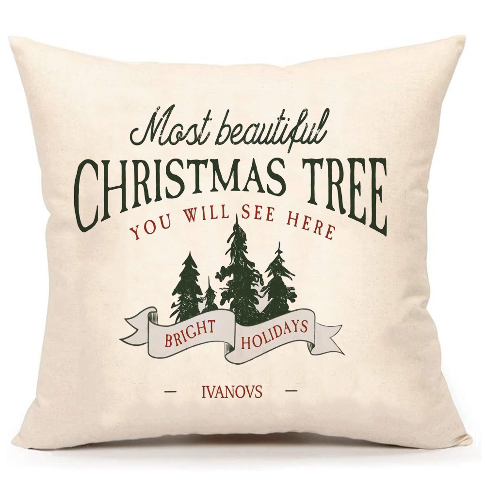Popular Amazon Christmas Pillow Cover Customizable Factory Direct Sales Home Pillow Snowflake Christmas Tree Pillow Cover Popular Amazon Christmas Pillow Cover Customizable Factory Direct Sales Home Pillow Snowflake Christmas Tree Pillow Cover