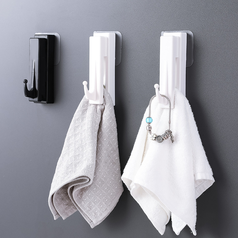 Creative Japanese power traceless marble hook bathroom coat hook key hang kitchen and bathroom coat hook