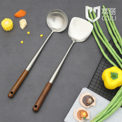 Spatula Non-Magnetic Stainless Steel Kitchenware Soup Ladle Hotel Household Spot Chef Long Handle Thickened Canteen Spatula