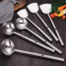 Spatula Non-Magnetic Stainless Steel Kitchenware Soup Ladle Hotel Household Spot Chef Long Handle Thickened Canteen Spatula