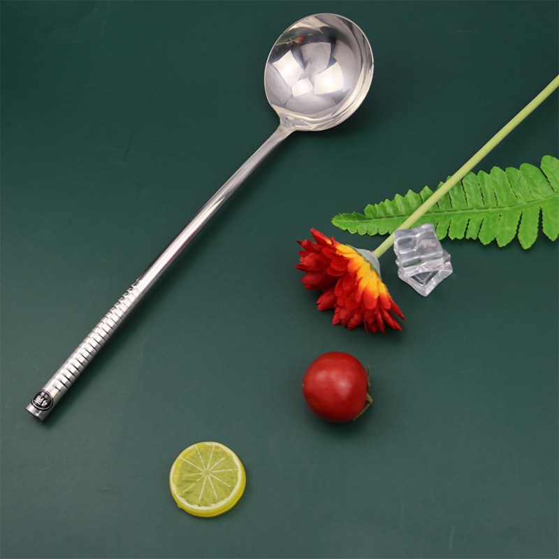 Spatula Non-Magnetic Stainless Steel Kitchenware Soup Ladle Hotel Household Spot Chef Long Handle Thickened Canteen Spatula
