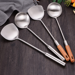 Spatula Non-Magnetic Stainless Steel Kitchenware Soup Ladle Hotel Household Spot Chef Long Handle Thickened Canteen Spatula