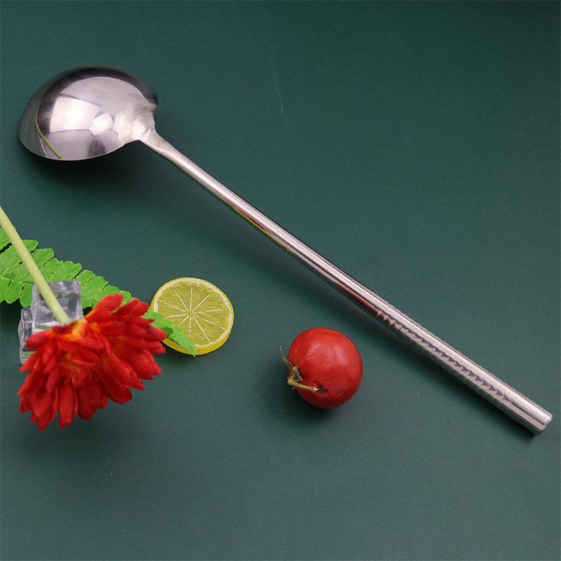 Spatula Non-Magnetic Stainless Steel Kitchenware Soup Ladle Hotel Household Spot Chef Long Handle Thickened Canteen Spatula