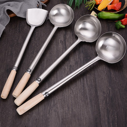Spatula Non-Magnetic Stainless Steel Kitchenware Soup Ladle Hotel Household Spot Chef Long Handle Thickened Canteen Spatula