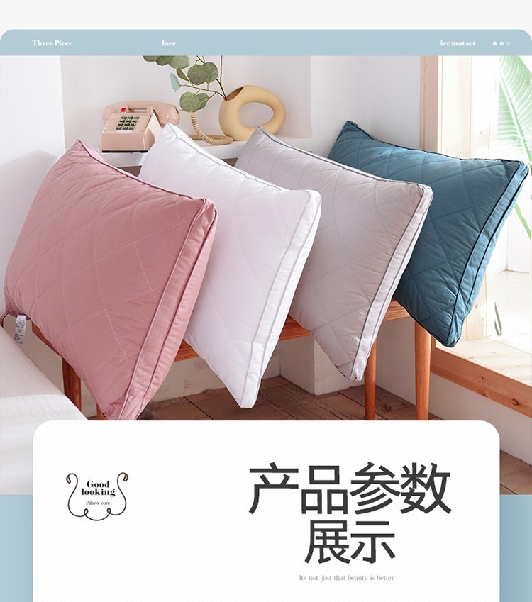 Manufacturers Produce Cotton Feather Velvet Three-Dimensional Pillow Core, Pillow Single Household Hotel Hotel Cervical Pillow Insert Manufacturers Produce Cotton Feather Velvet Three-Dimensional Pillow Core, Pillow Single Household Hotel Hotel Cervical Pillow Insert