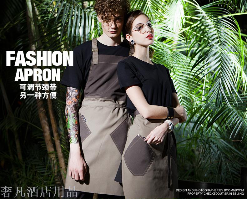 Fashion apron hang neck apron Cafe tea shop apron apron apron Fashion apron hang neck apron Cafe tea shop apron apron apron