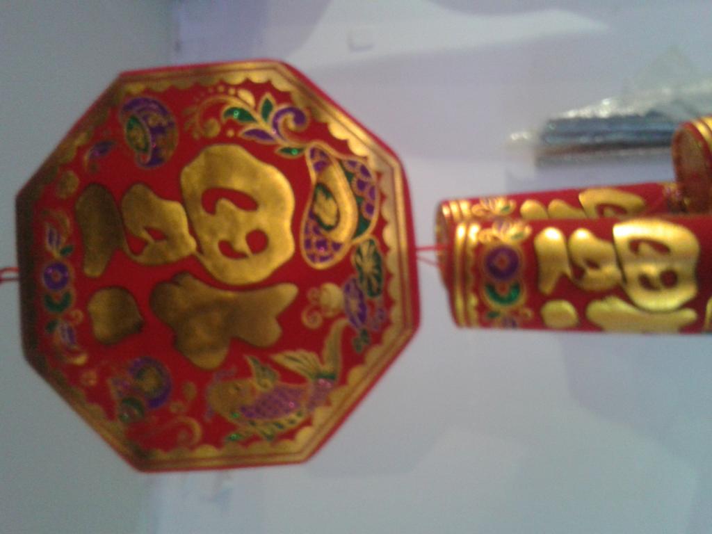 New year new year 18 Queen Fu Hang flocking firecracker string of flocking gun string diameter 7CM length 220CM