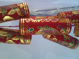 New year new year 18 Queen Fu Hang flocking firecracker string of flocking gun string diameter 7CM length 220CM