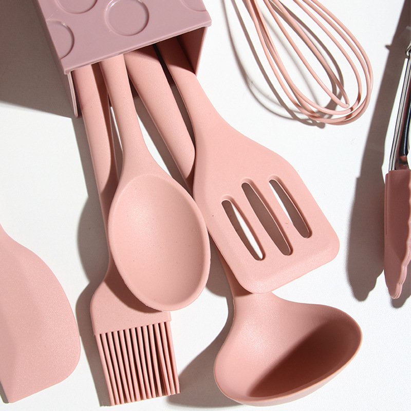Baby Food Supplement Silicone 8-Piece Set Baking Suit Non-Stick Pan Mini Silicone Kitchenware Soup Ladle Household Shovel Egg Beating Oil
