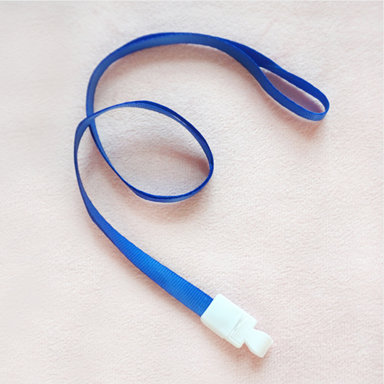 Wholesale Plastic Exhibition ID Card Lanyard Badge Hang Rope Work Permit Card Cover Rope Access Badge Lanyard 1cm Width