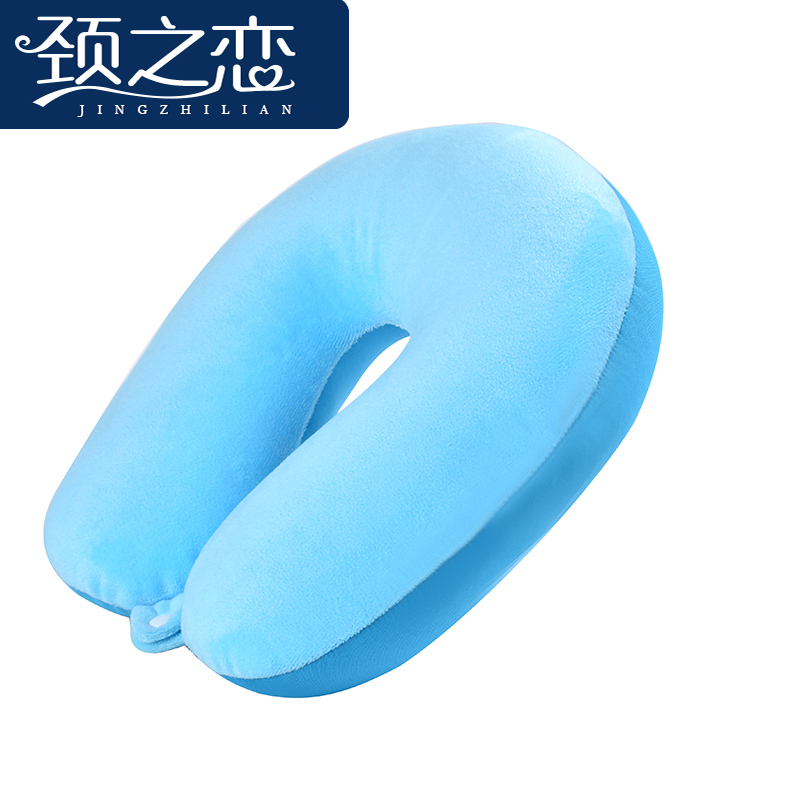 Monochromatic particle u - shaped pillow with buckle, pillow for cervical vertebra terms particle nap pillow