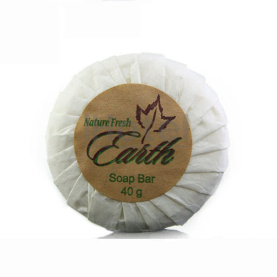 Disposable Hotel Supplies Grass Fragrance Hotel Toilet Dedicated Little Soap round Bed &amp; Breakfast Room Little Soap
