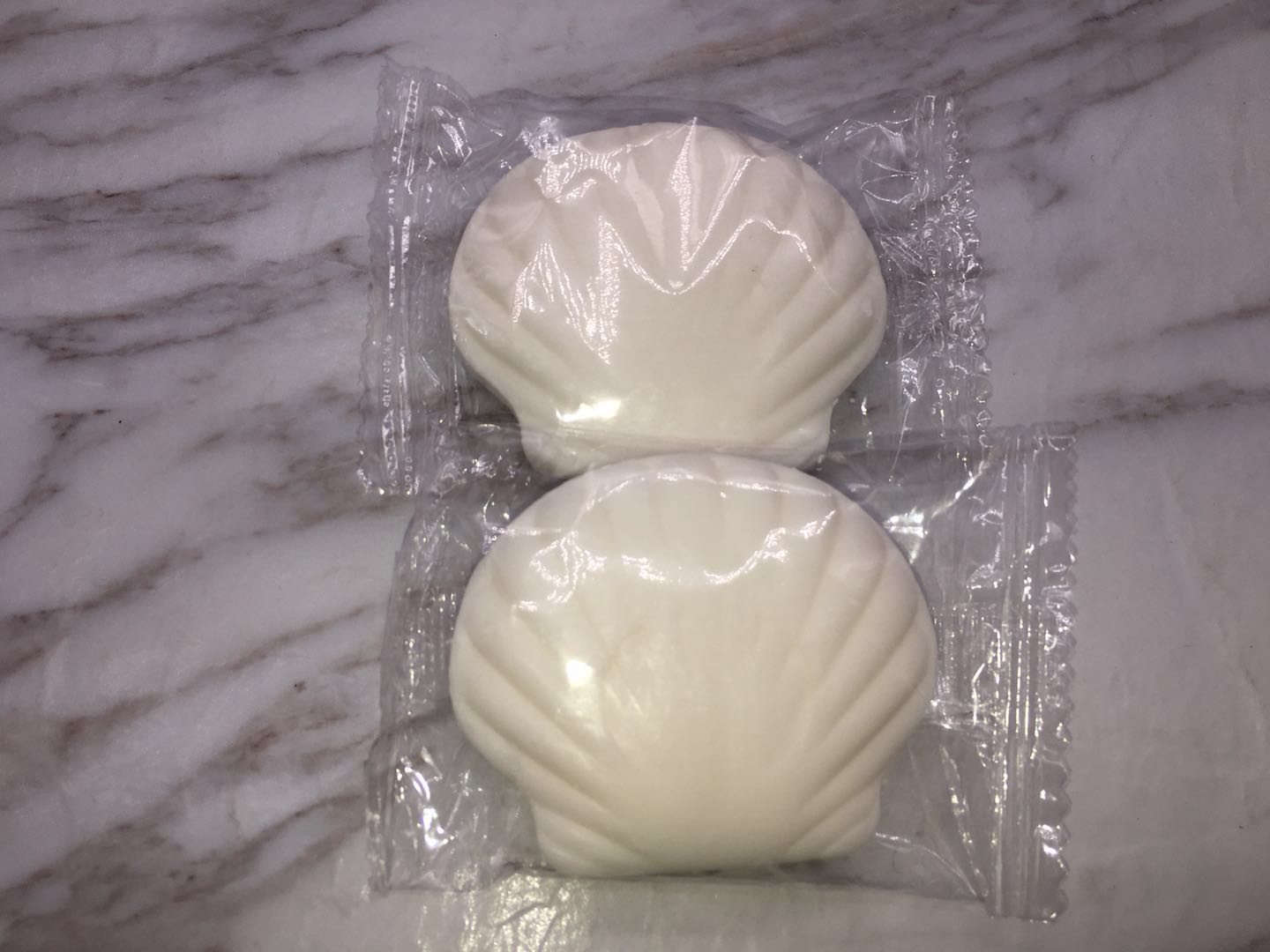 Shell shape hotel disposable soap room soap.