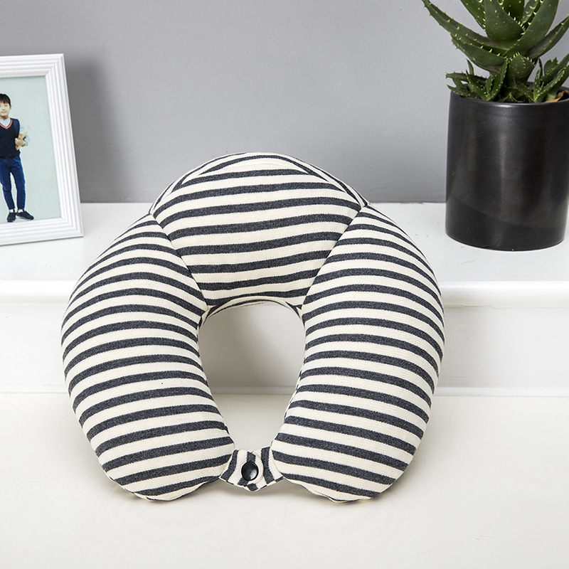 Factory Direct stripe ADAPTS cotton but neck pillow U-shaped neck pillow Office neck Pillow Custom LOGO Factory Direct stripe ADAPTS cotton but neck pillow U-shaped neck pillow Office neck Pillow Custom LOGO