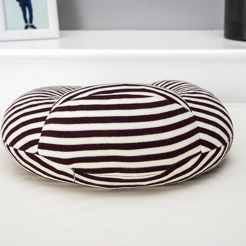 Factory Direct stripe ADAPTS cotton but neck pillow U-shaped neck pillow Office neck Pillow Custom LOGO Factory Direct stripe ADAPTS cotton but neck pillow U-shaped neck pillow Office neck Pillow Custom LOGO