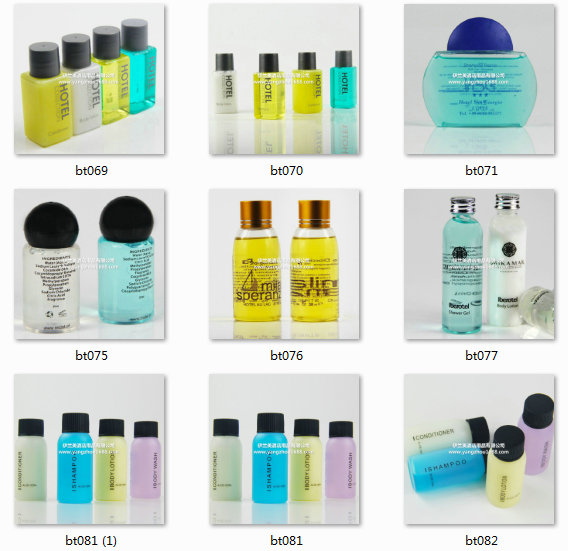 Disposable liquid soap shampoo Hotel, hotel rooms, hotel rooms and lotion Disposable liquid soap shampoo Hotel, hotel rooms, hotel rooms and lotion