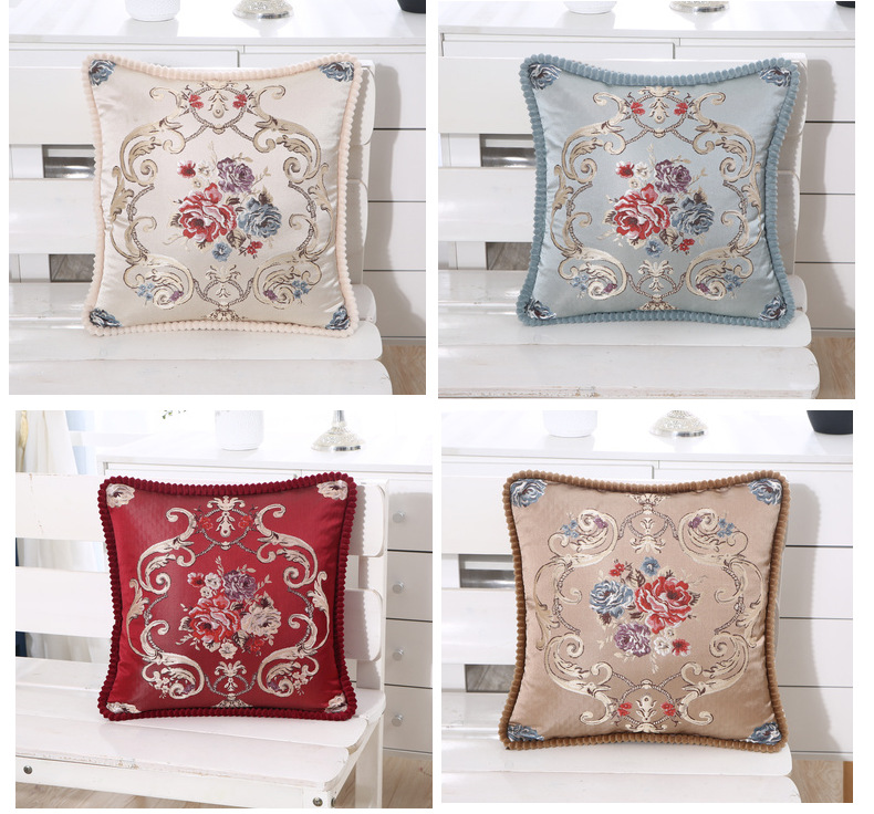Live Streaming Generation Autumn and Winter New Pillow Cover Living Room European Style Pillow Household Supplies Tatami Backrest Car Pillow