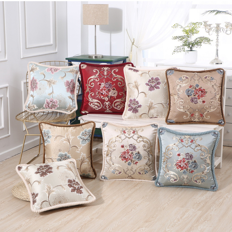 Live Streaming Generation Autumn and Winter New Pillow Cover Living Room European Style Pillow Household Supplies Tatami Backrest Car Pillow